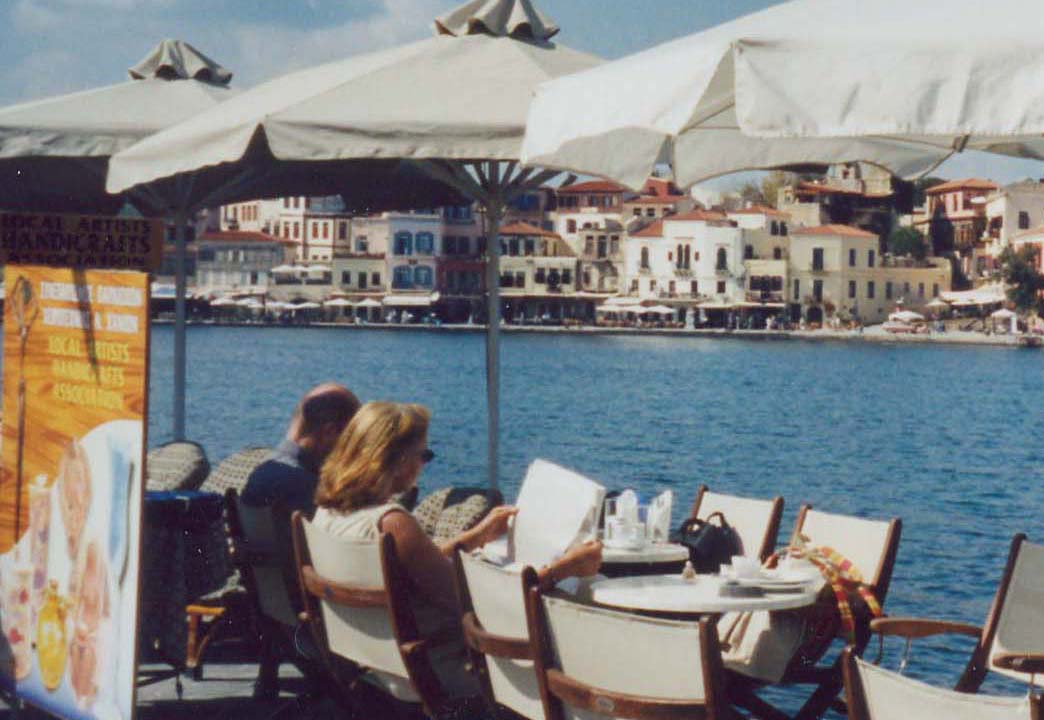 Seaside restaurant in the Bay of Chania
